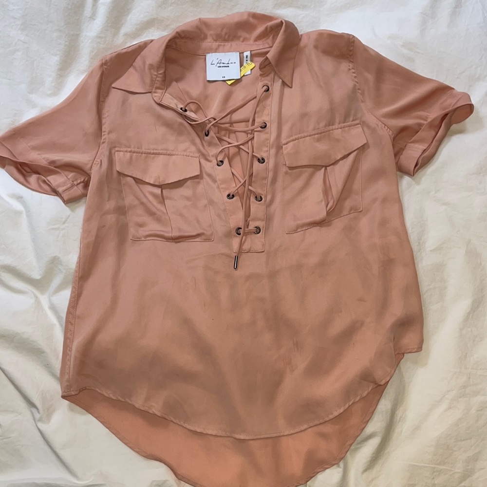 L’academie shirt - pale pink - XS